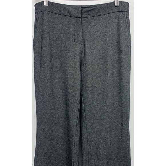 NEW J.Jill Wearever Womens Trousers Gray Stretch Button Medium Petite Workwear - Picture 2 of 9